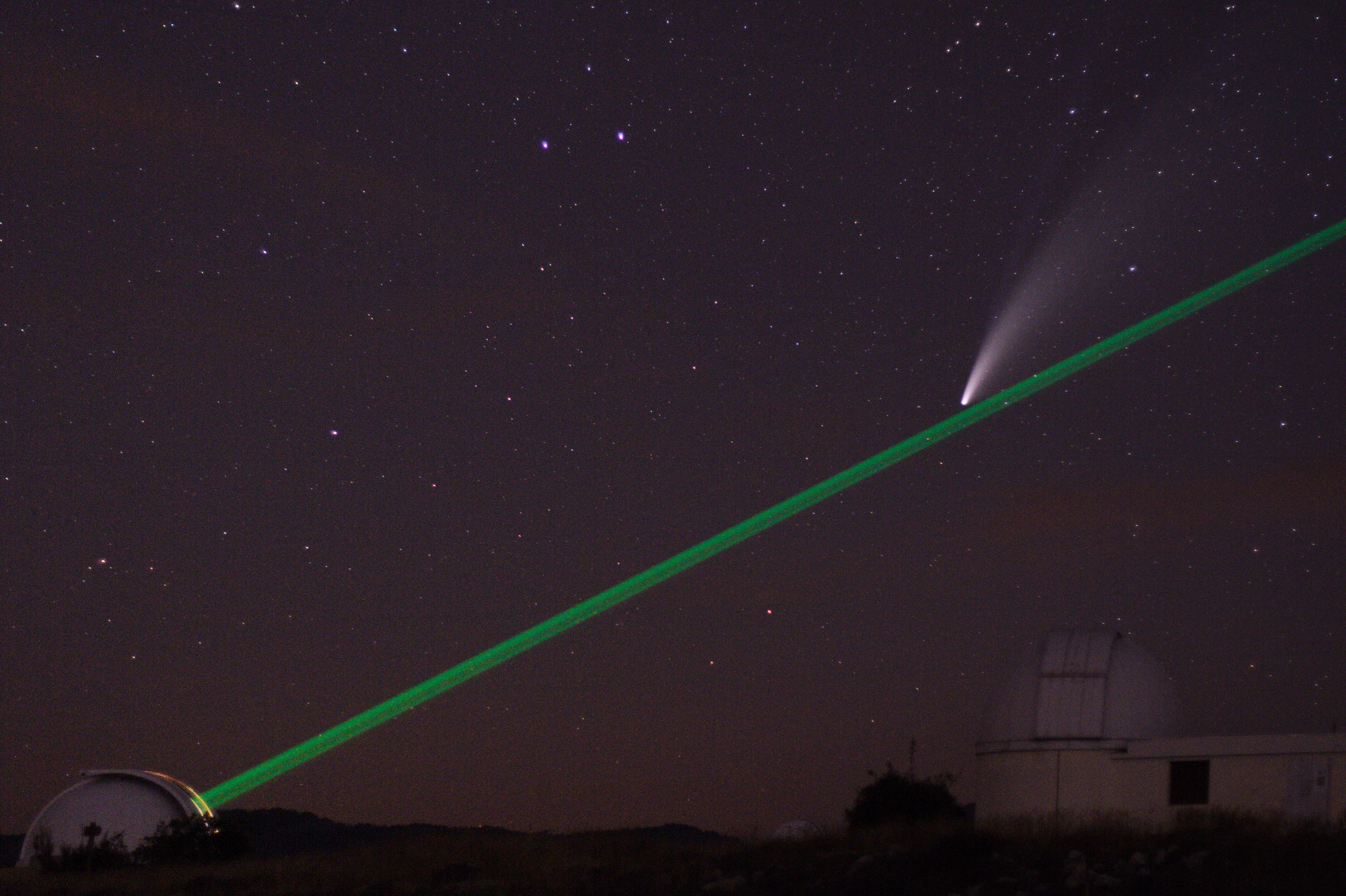 Comet neo wise in Calern