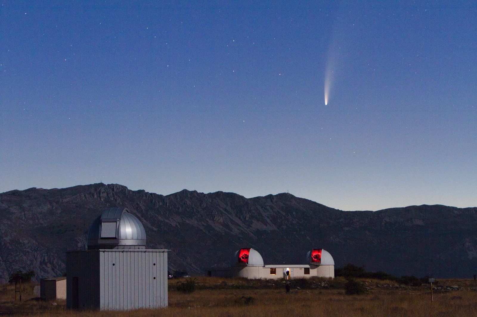 Comet neo wise in Calern