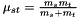 $\mu_{st}=\frac{m_sm_t}{m_s+m_t}$
