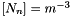 $[N_n]=m^{-3}$