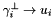 $\gamma^{\perp}_i \rightarrow u_i$