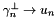 $\gamma^{\perp}_n \rightarrow u_n$