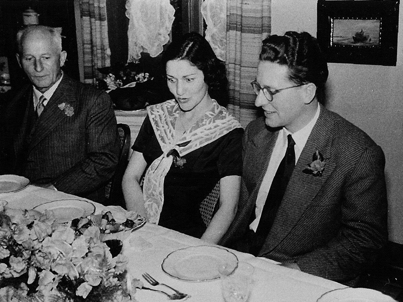 Baba, Marlis & FvB, Olten, Feigelhof, 1954 